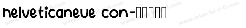 helveticaneue con字体转换
